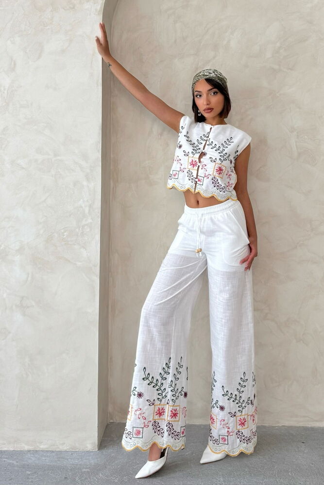 Embroidered Pants