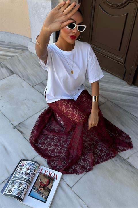 Diane Maxi Lace Skirt
