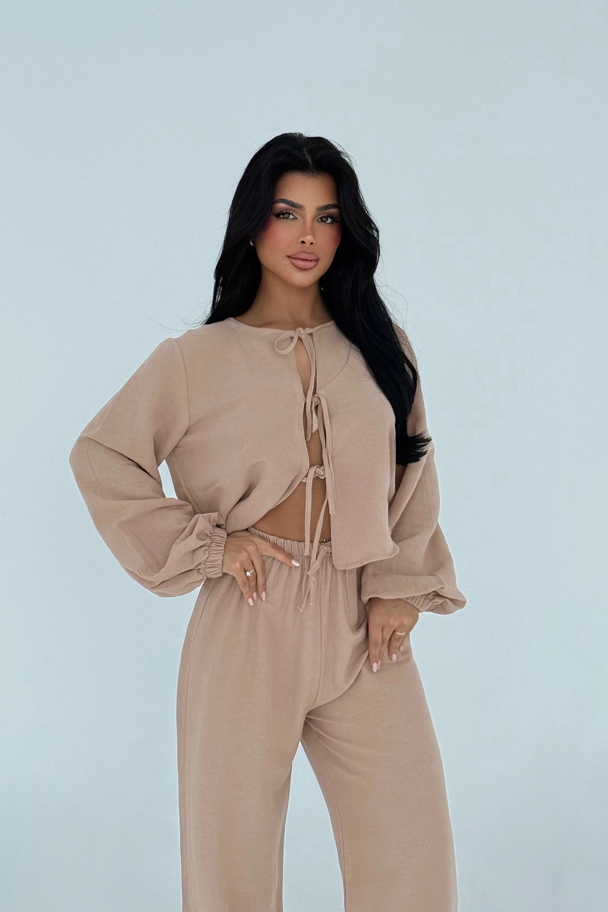 Periah Tan Linen Set