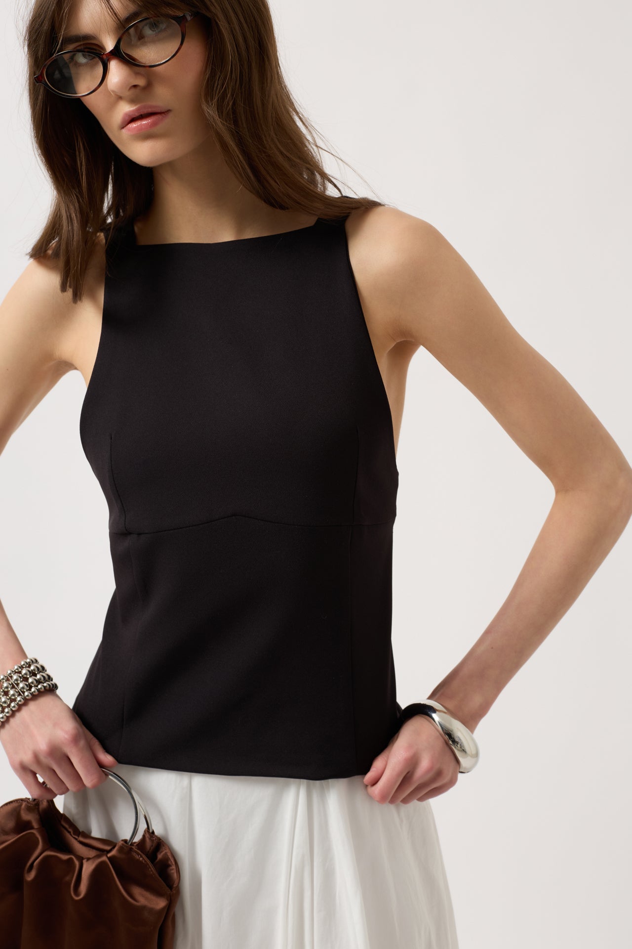 Back Ribbon Detail Blouse