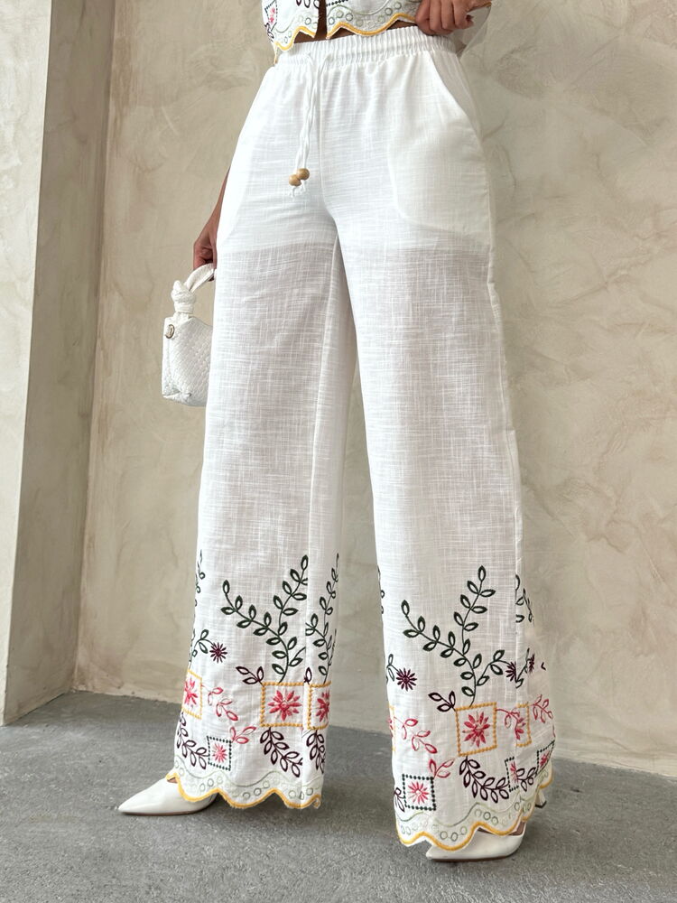 Embroidered Pants