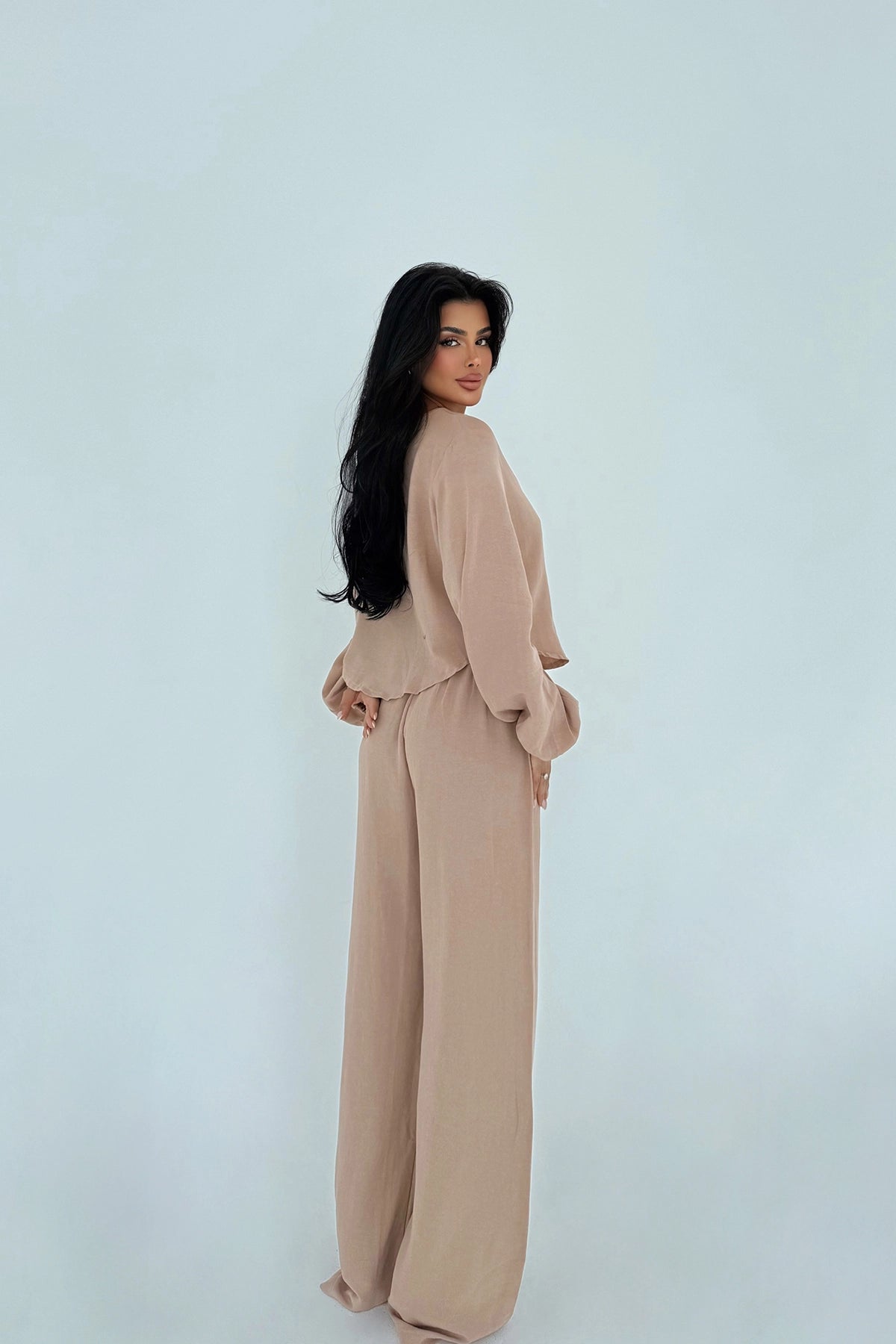 Periah Tan Linen Set