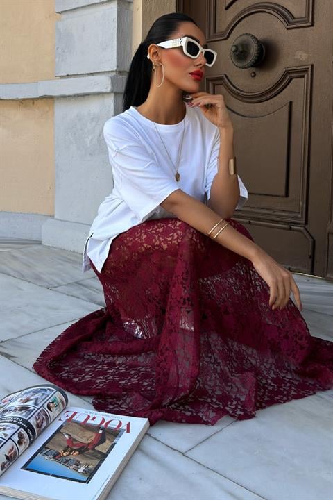 Diane Maxi Lace Skirt