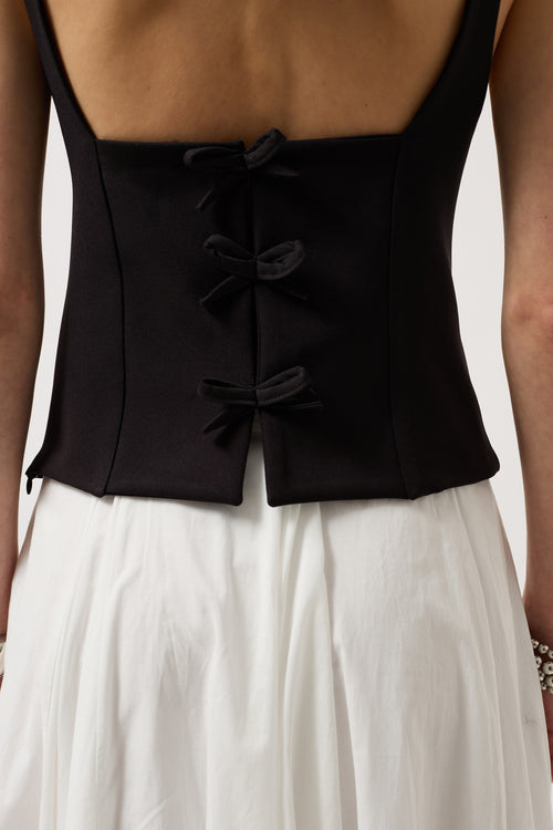 Back Ribbon Detail Blouse